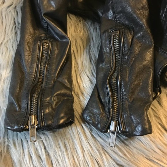 Muubaa Minsk Leather Quilted Biker Jacket 2 - Picture 13 of 13